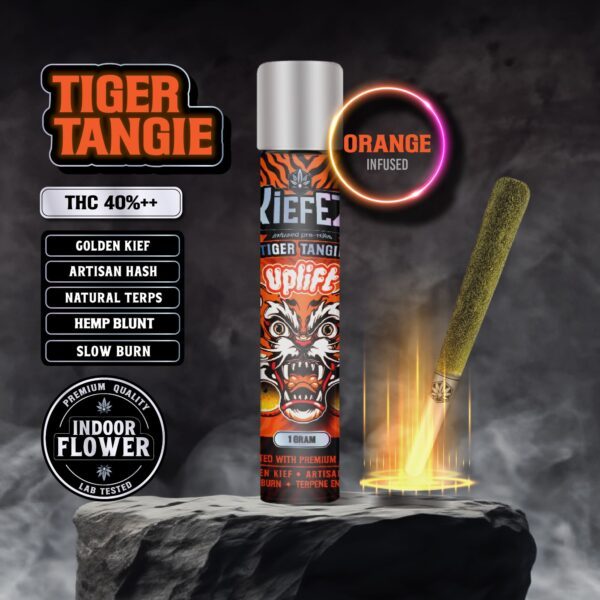 Tiger tangie infused preroll 1g